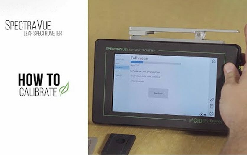 How to calibrate your SpectraVue Leaf Spectrometer CID BioScience