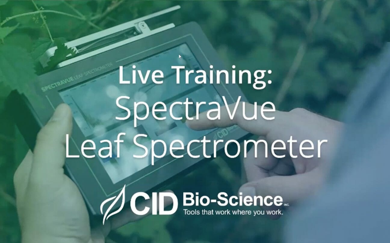 Plant Canopy Imager Live Training | CID Bio-Science - CID Bio-Science