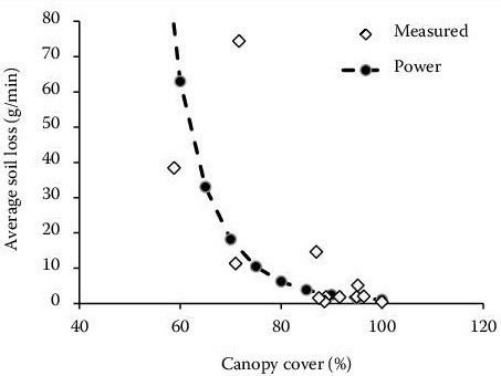 soil loss from canopy cover loss